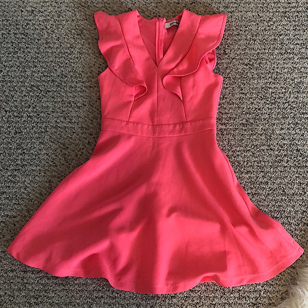 Girls hot pink dress